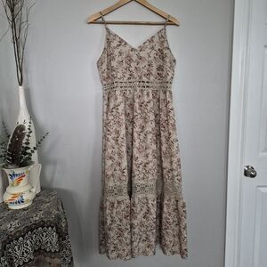 Womans Floral Cami Style Maxi Dress